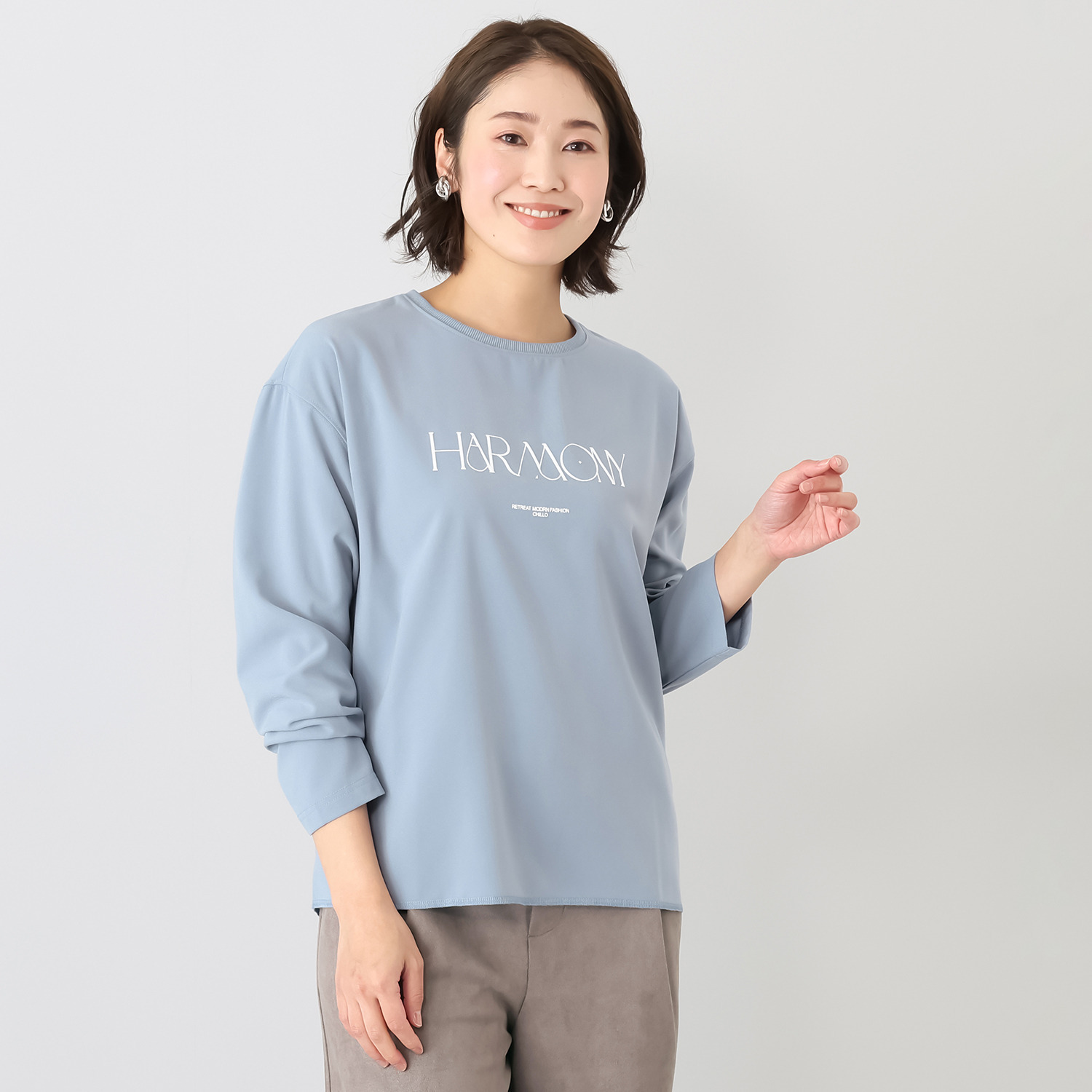 チーロ 大人のロゴＴ チュニックブラウス