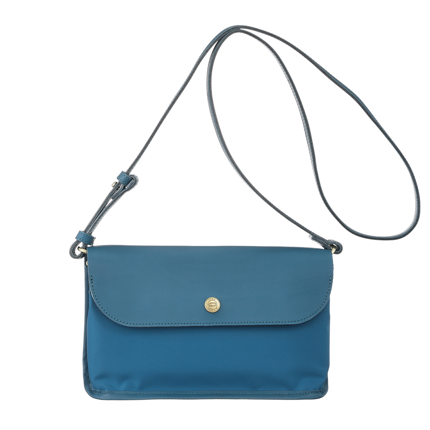 ユフ メイドイン壱岐 ナイロン×ステアレザー コンビショルダーバッグ