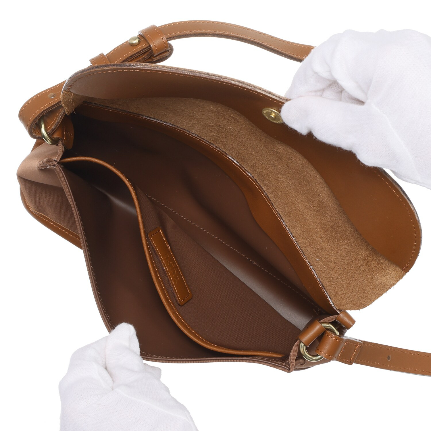 ユフ メイドイン壱岐 ナイロン×ステアレザー コンビショルダーバッグ