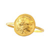 ピュアイズム 純金 アンティーク調 コインモティーフ リング