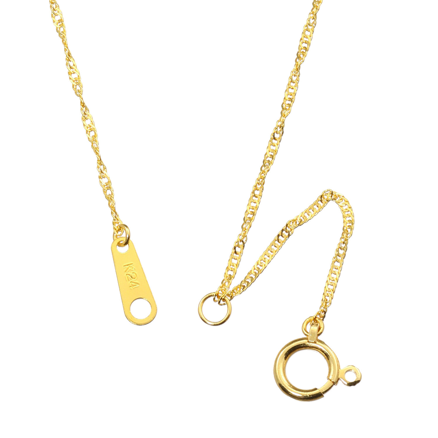 ピュアイズム 純金 スクリューチェーン ネックレス