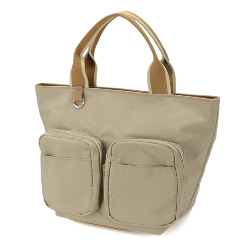 ラルジュ ポケットいっぱい テープハンドル トートバッグ