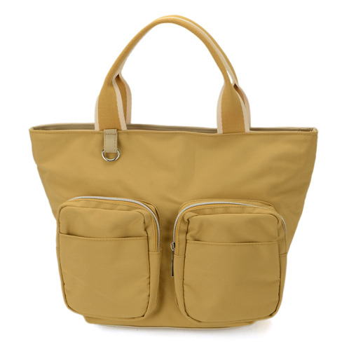 ラルジュ ポケットいっぱい テープハンドル トートバッグ