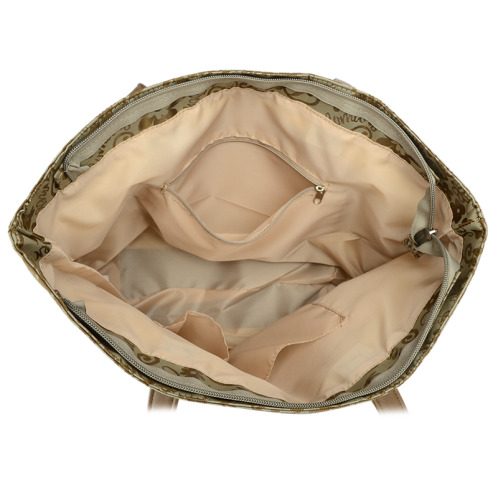 ラルジュ フラワーサインジャガード トートバッグ