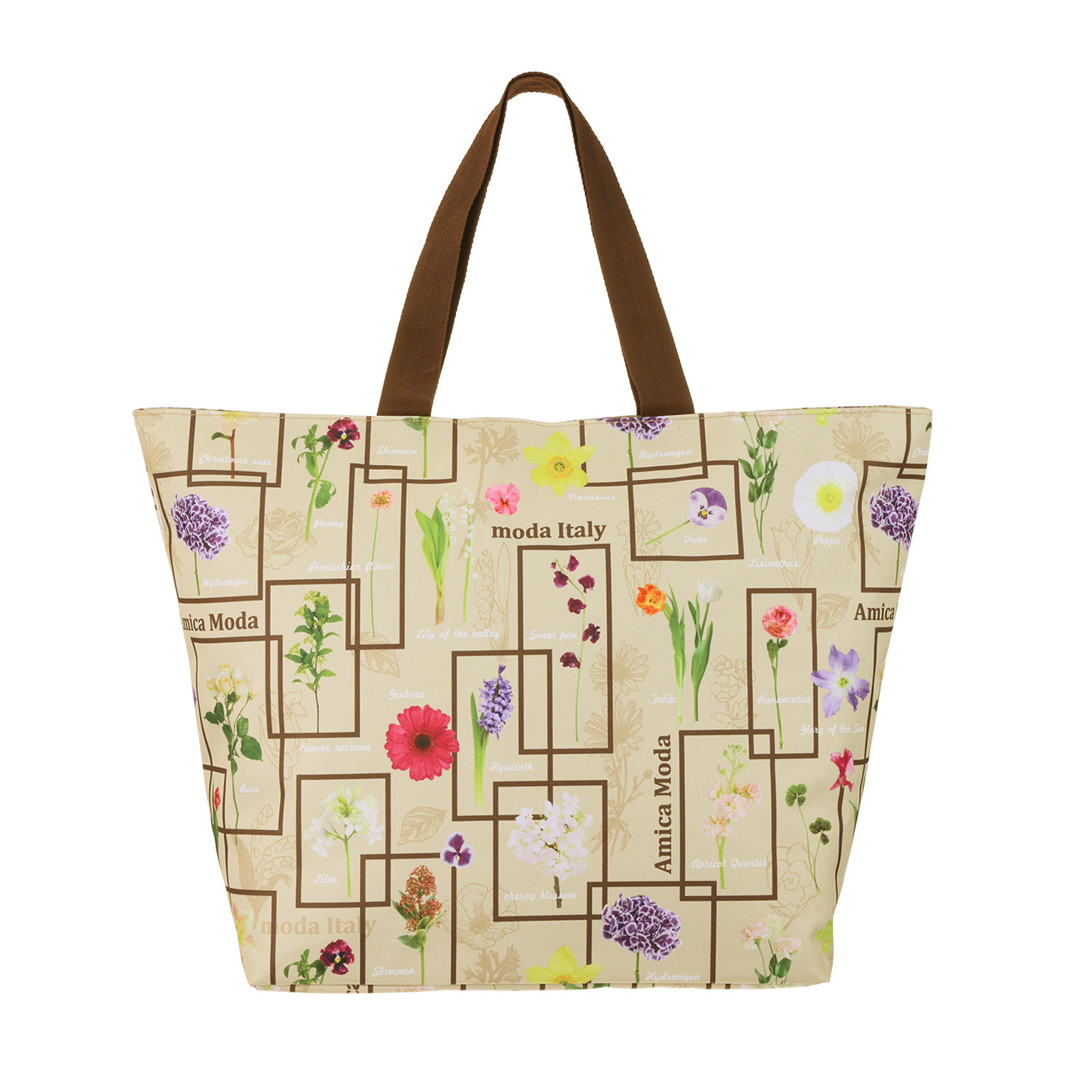 ラルジュ フラワー ビッグトートバッグ