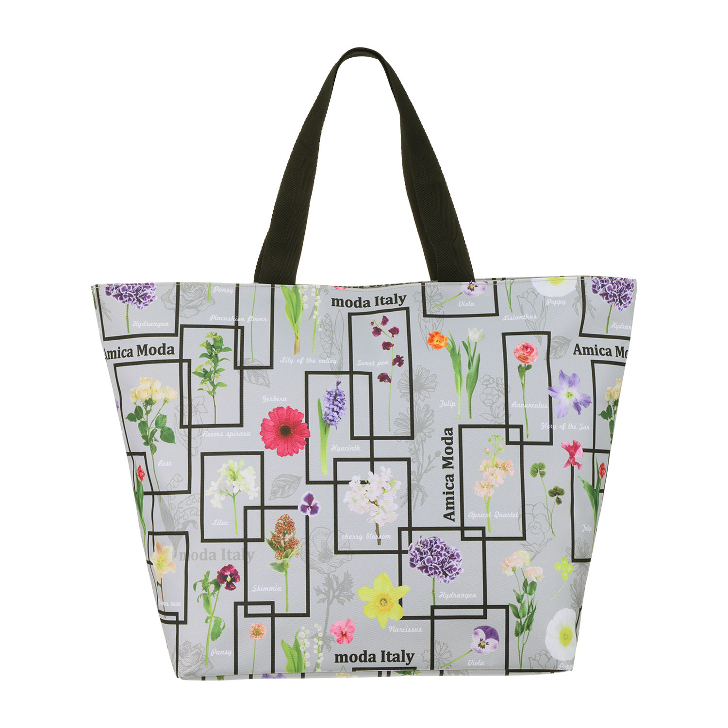 ラルジュ フラワー ビッグトートバッグ