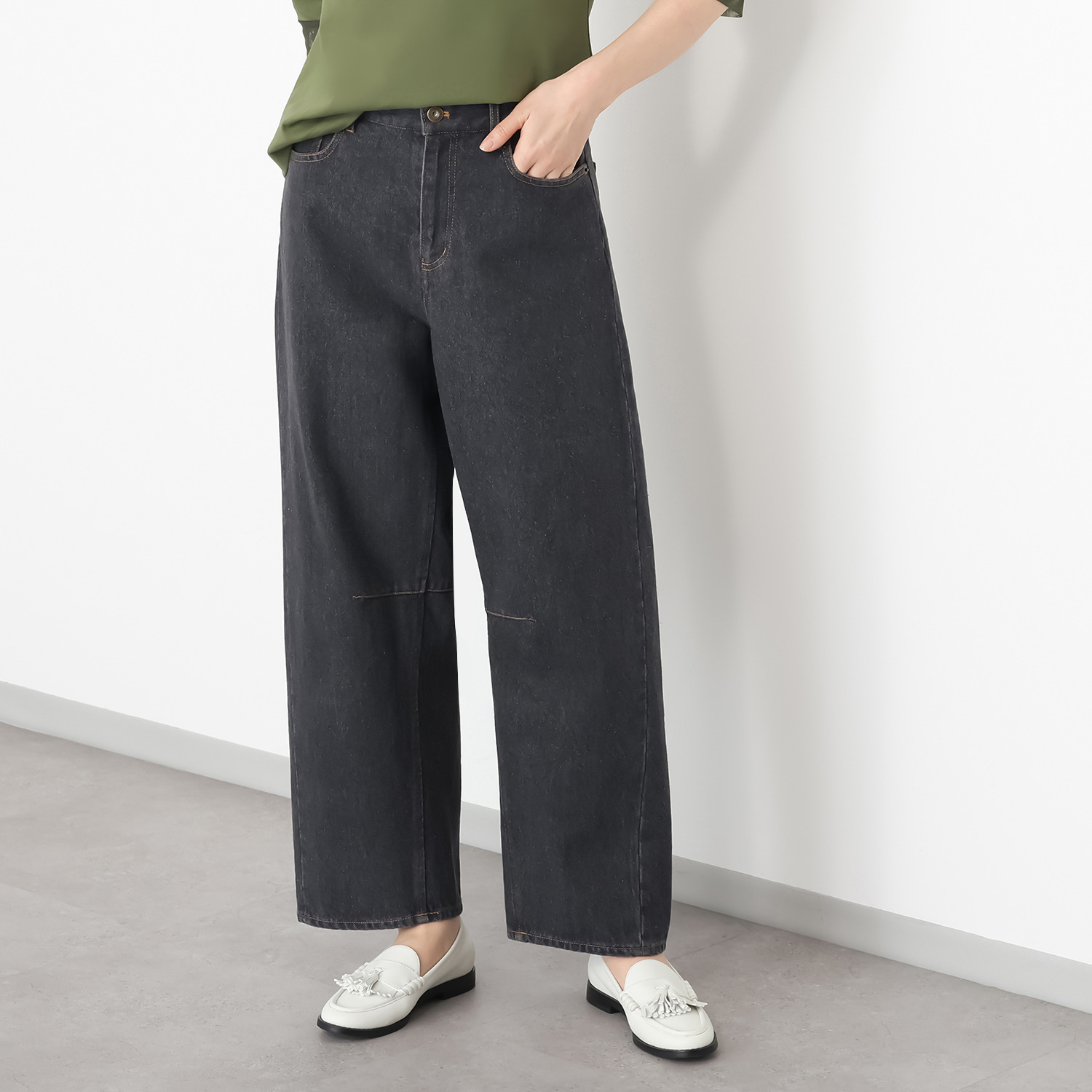 エムジェイアール　バイ マチコ　ジント　ロンドン カーブシルエット デニムパンツ