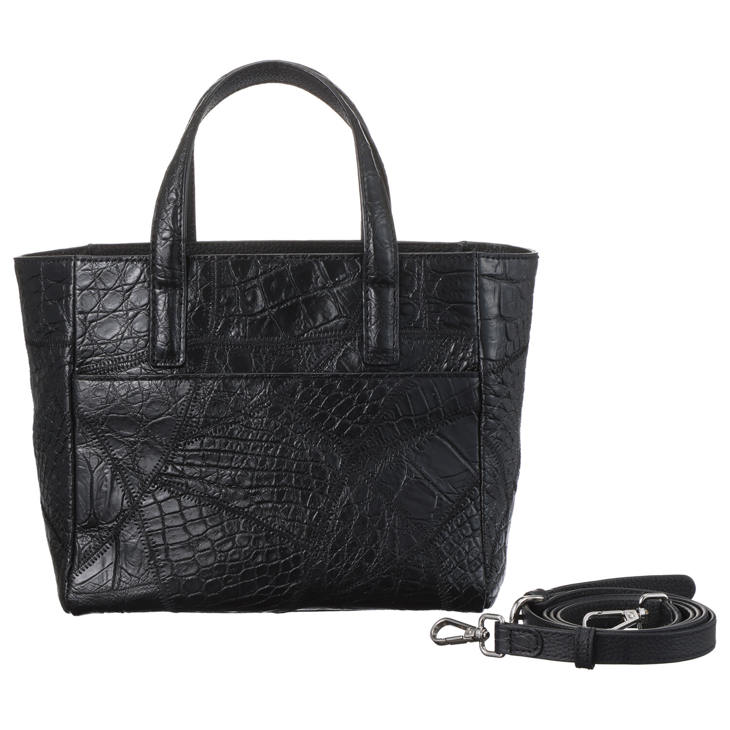 リアマッサ クロコダイル カットワーク ２ウェイバッグ