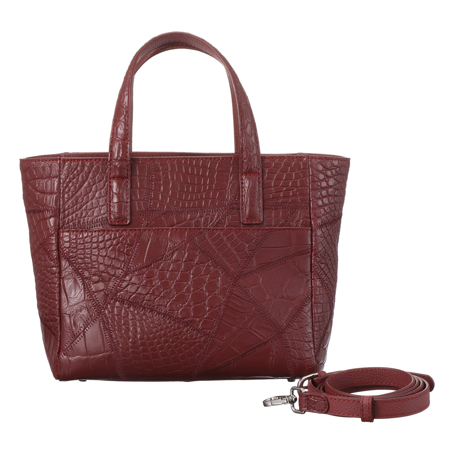 リアマッサ クロコダイル カットワーク ２ウェイバッグ