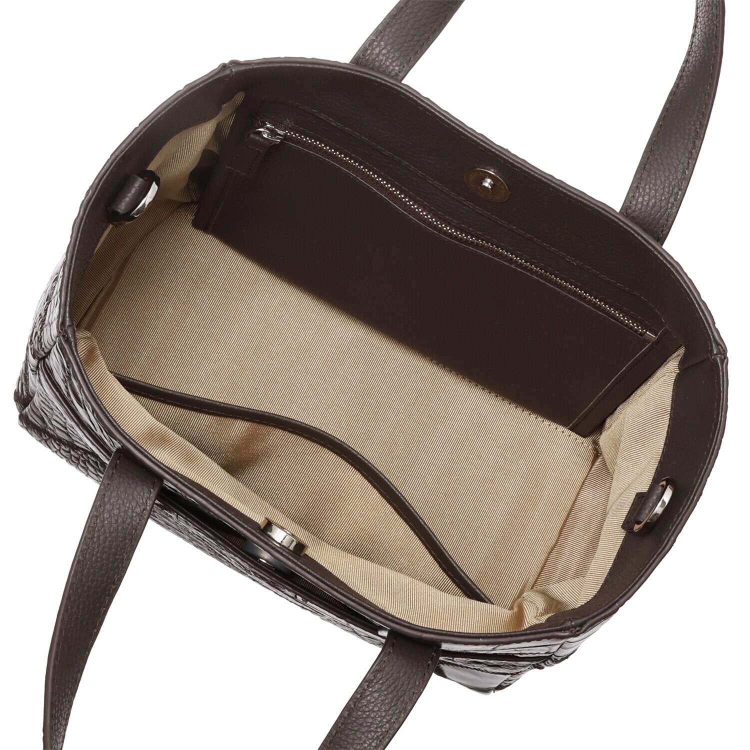 リアマッサ クロコダイル カットワーク ２ウェイバッグ