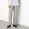 アトリエール ロールアップもオシャレな パウダリータッチ コットン混 テーパードパンツ