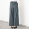 アトリエール パウダリータッチ コットン混 タックセミワイドパンツ