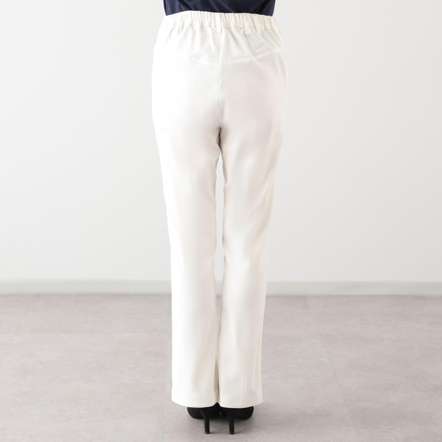 マダムヒロコ ハイストレッチ スリットパンツ