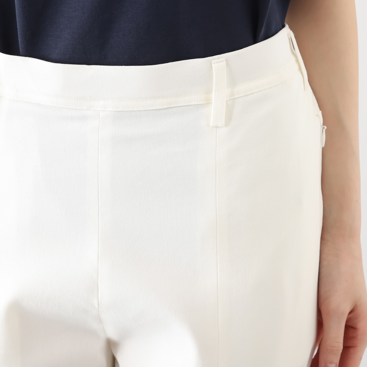 マダムヒロコ ハイストレッチ スリットパンツ