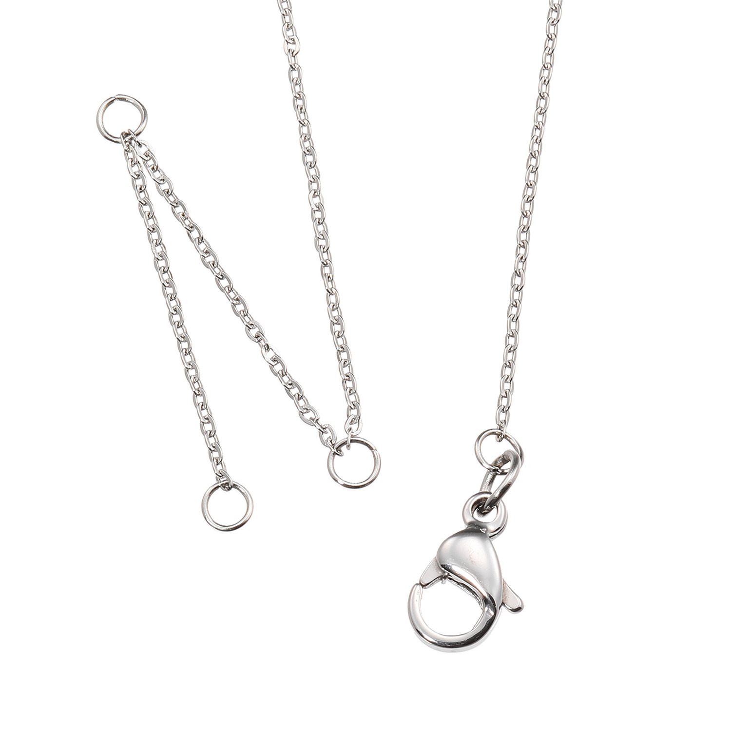 デルークス サージカルステンレス 天然石＆ＣＺ ムーンスターペンダント