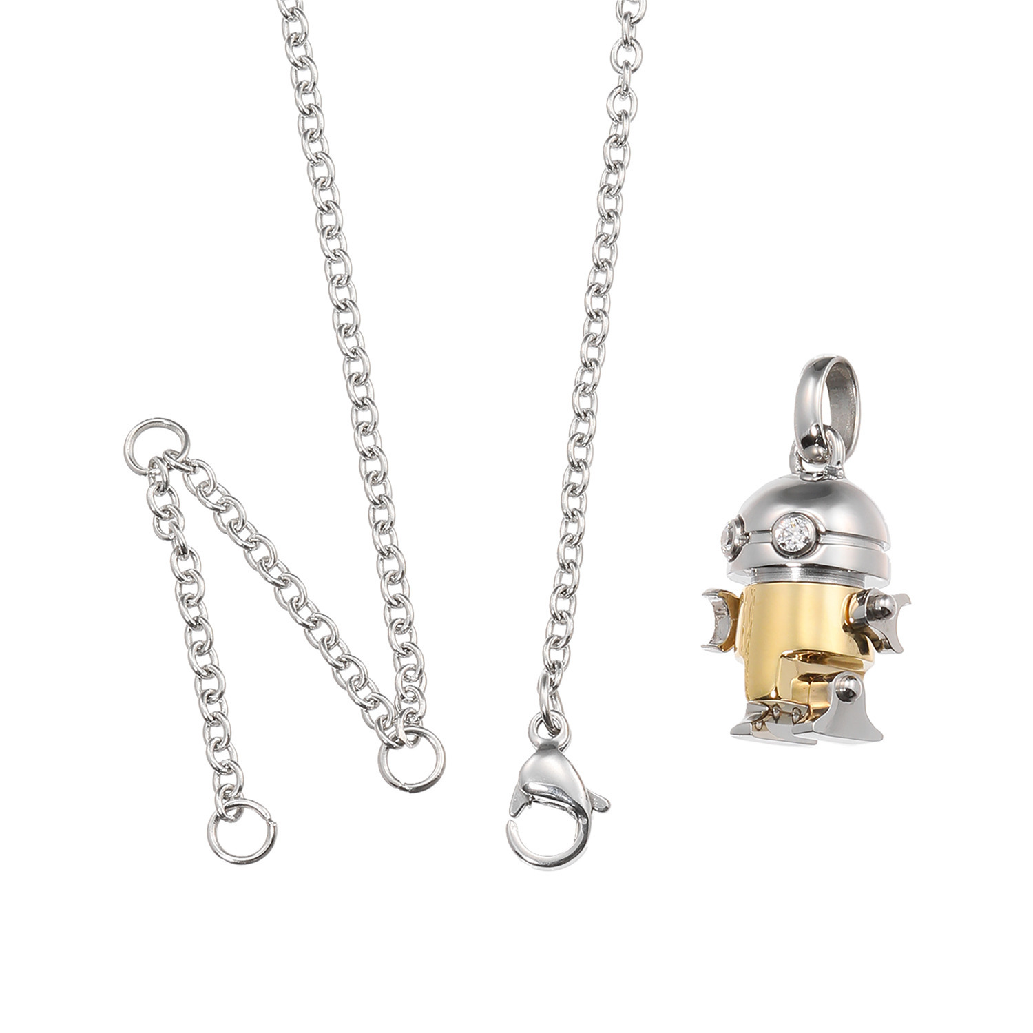 デルークス サージカルステンレス ＣＺ ロボットペンダント ＜コンビカラー＞