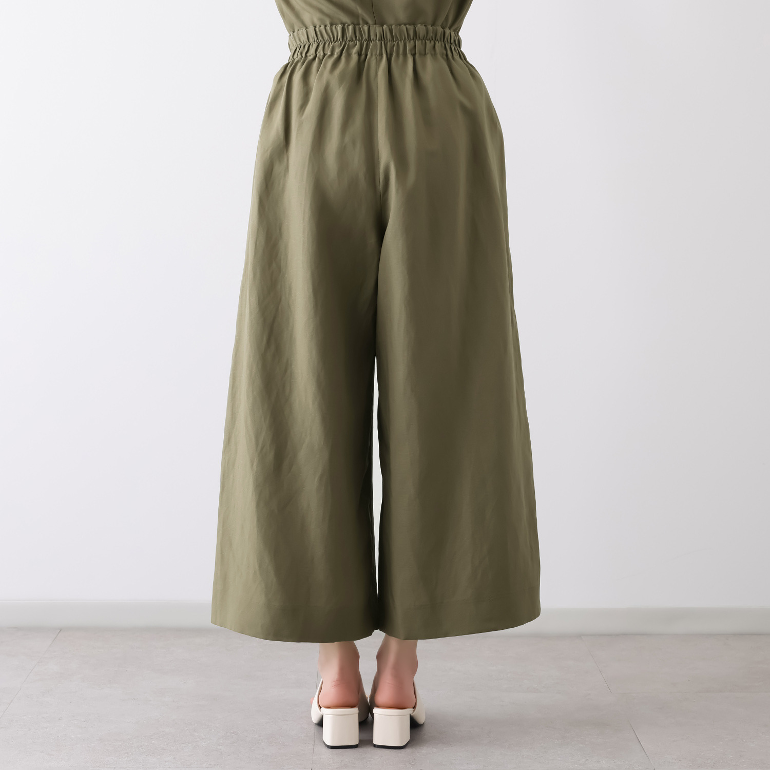 オルテンジア 上質リラックススタイル デザインワイドパンツ