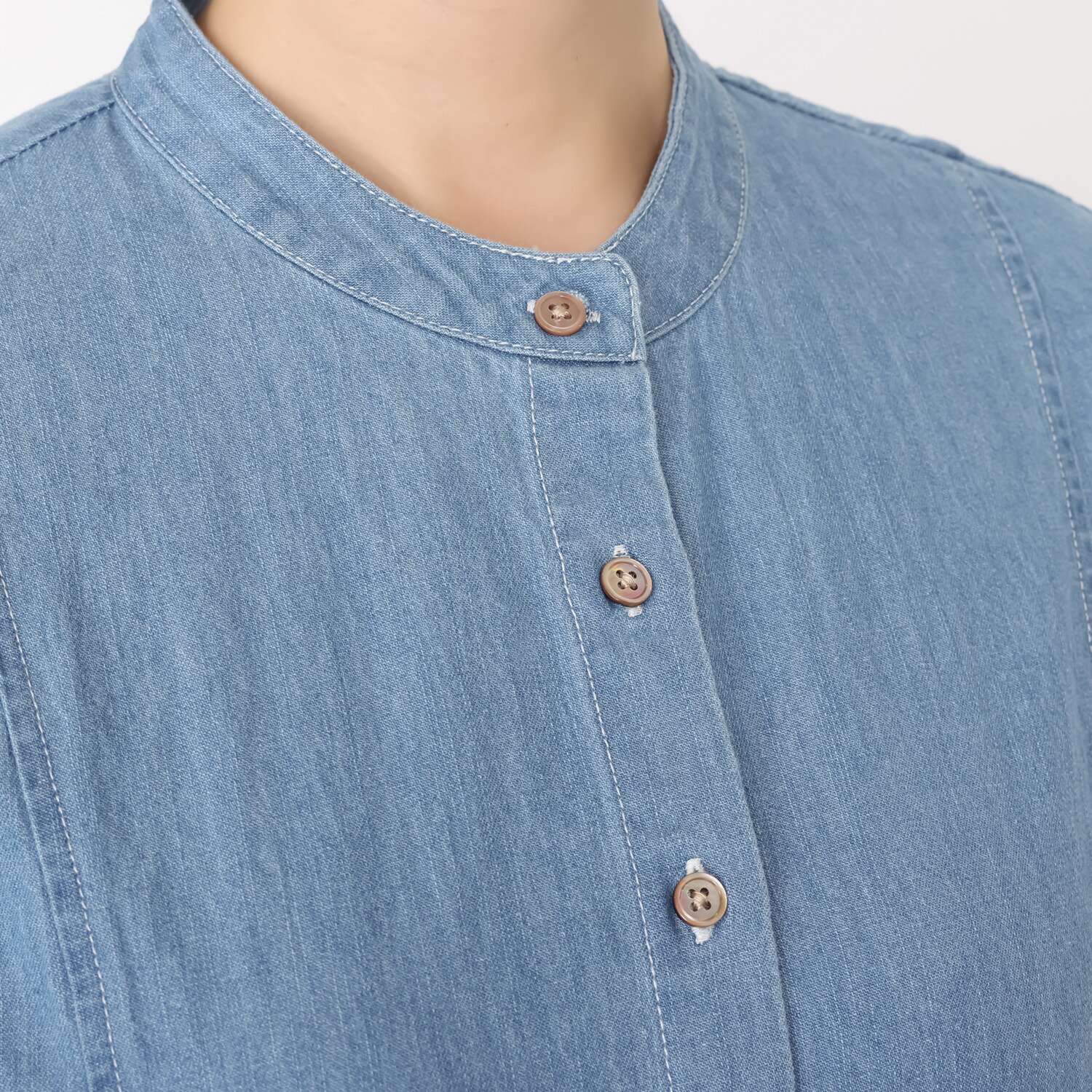 オルテンジア ゆったり美しく 日常もお出かけも映える デニムロングワンピース