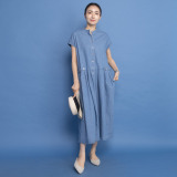 オルテンジア ゆったり美しく 日常もお出かけも映える デニムロングワンピース