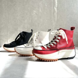 ヌーベルヴォーグ リュクスライン ブランド１５周年企画 牛革厚底スニーカー