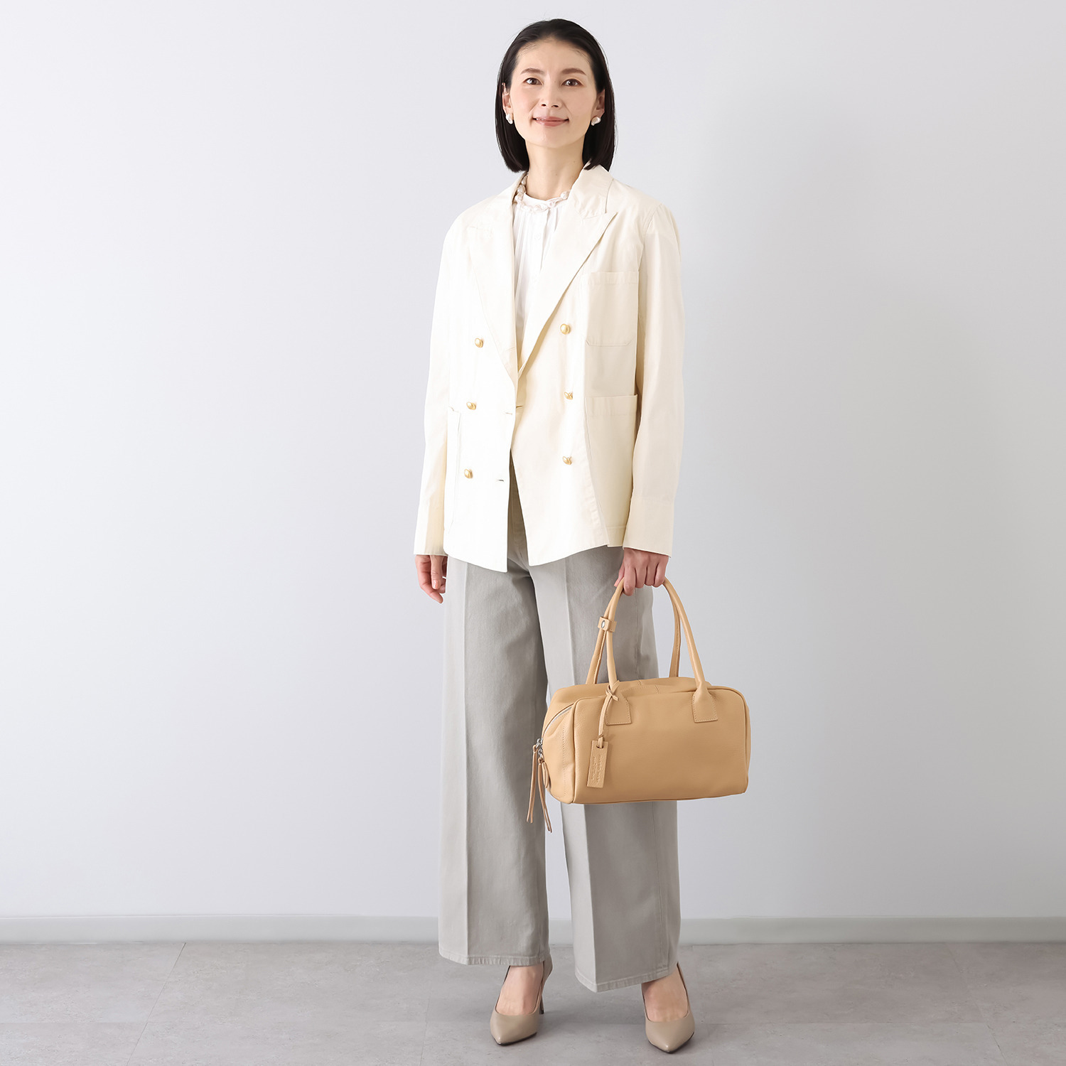 マルコマージ イタリア製 牛革 ショルダーベルト付 ボストンバッグ