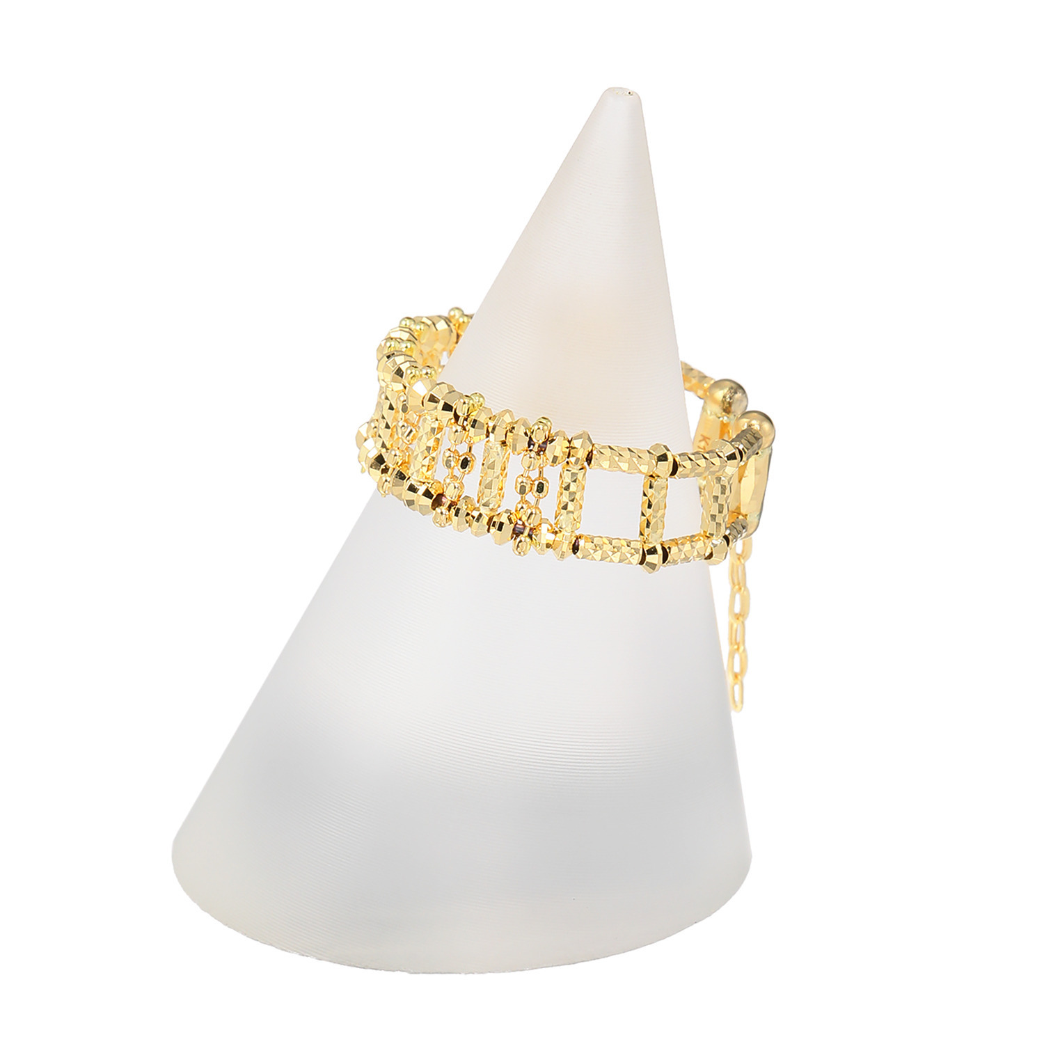 チェーンクリエイト １８Ｋ ダイヤモンドカットパーツ チェーン付 フレキシブルリング