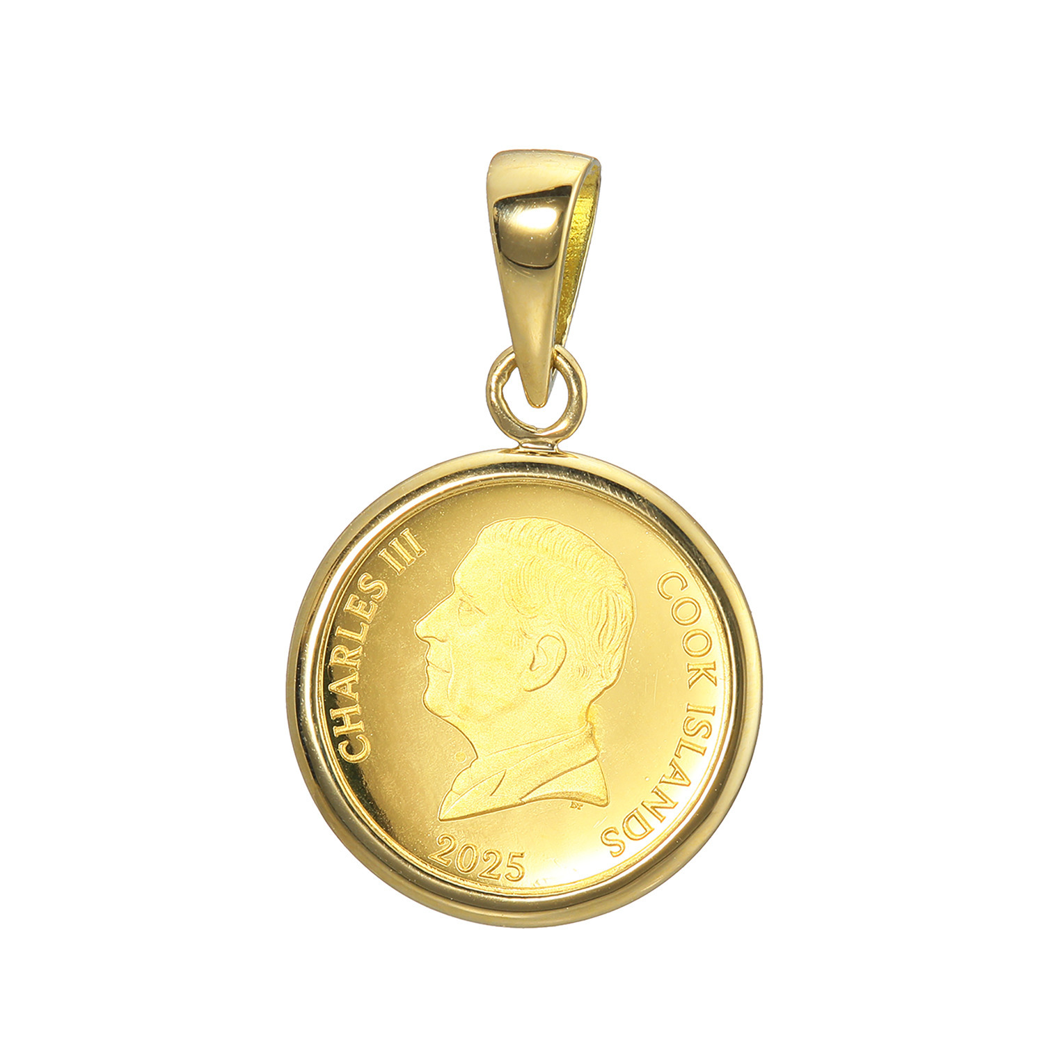 祈平 ロイヤルミント製造 １／３０オンス 純金ユニコーンコイン ペンダントトップ