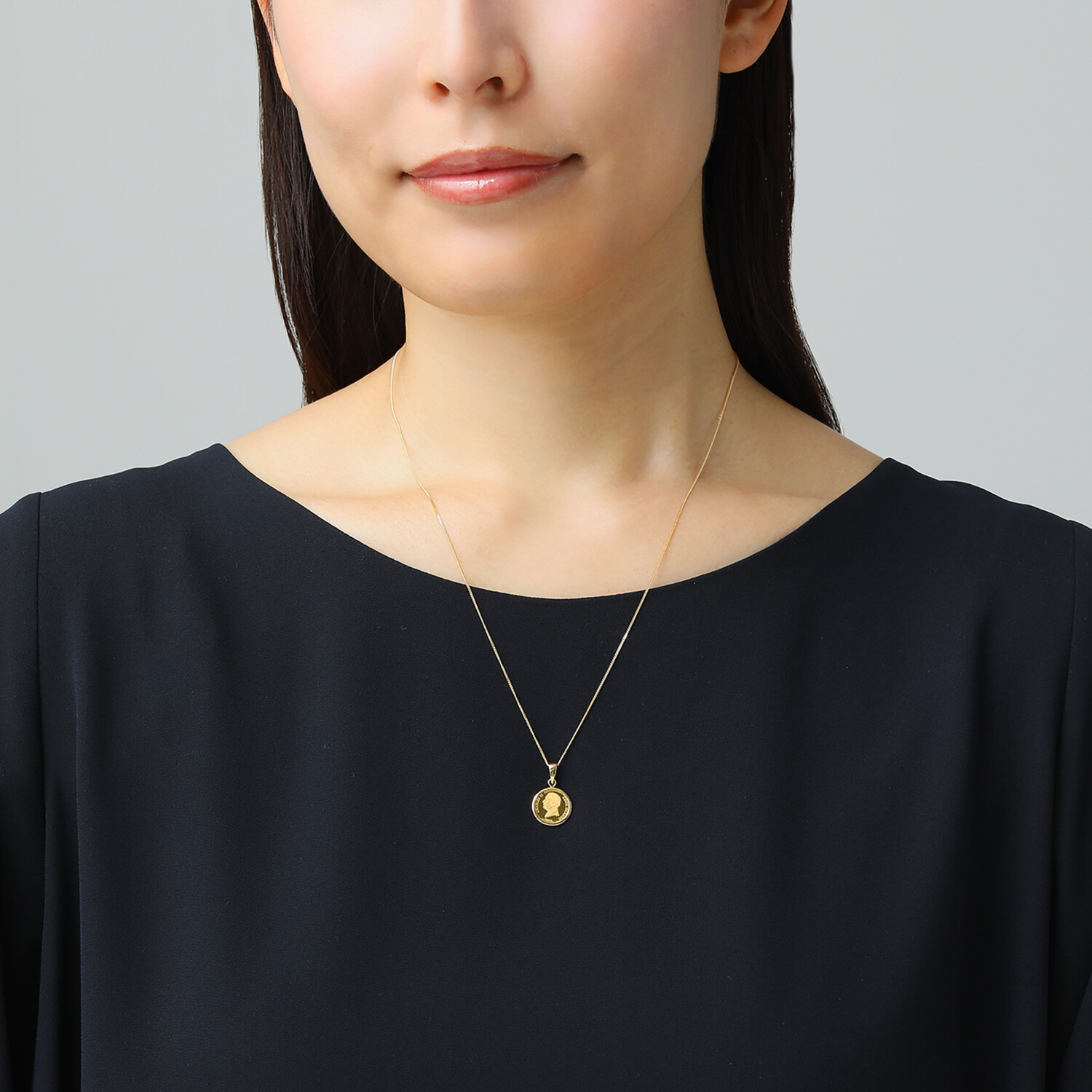 祈平 ロイヤルミント製造 １／３０オンス 純金ユニコーンコイン ペンダントトップ