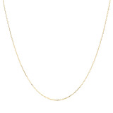 香瑚 １８Ｋ シャイニーカット ケーブルチェーン ネックレス