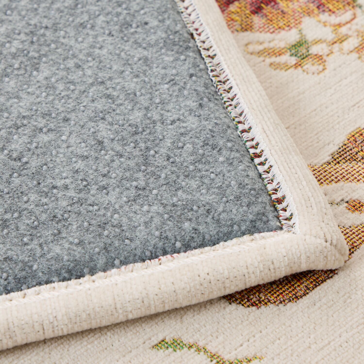 メゾン　ド　ノア はっ水・防ダニ 三層構造 シェニールゴブラン織 カーペット ＜１９０×１９０ｃｍ＞