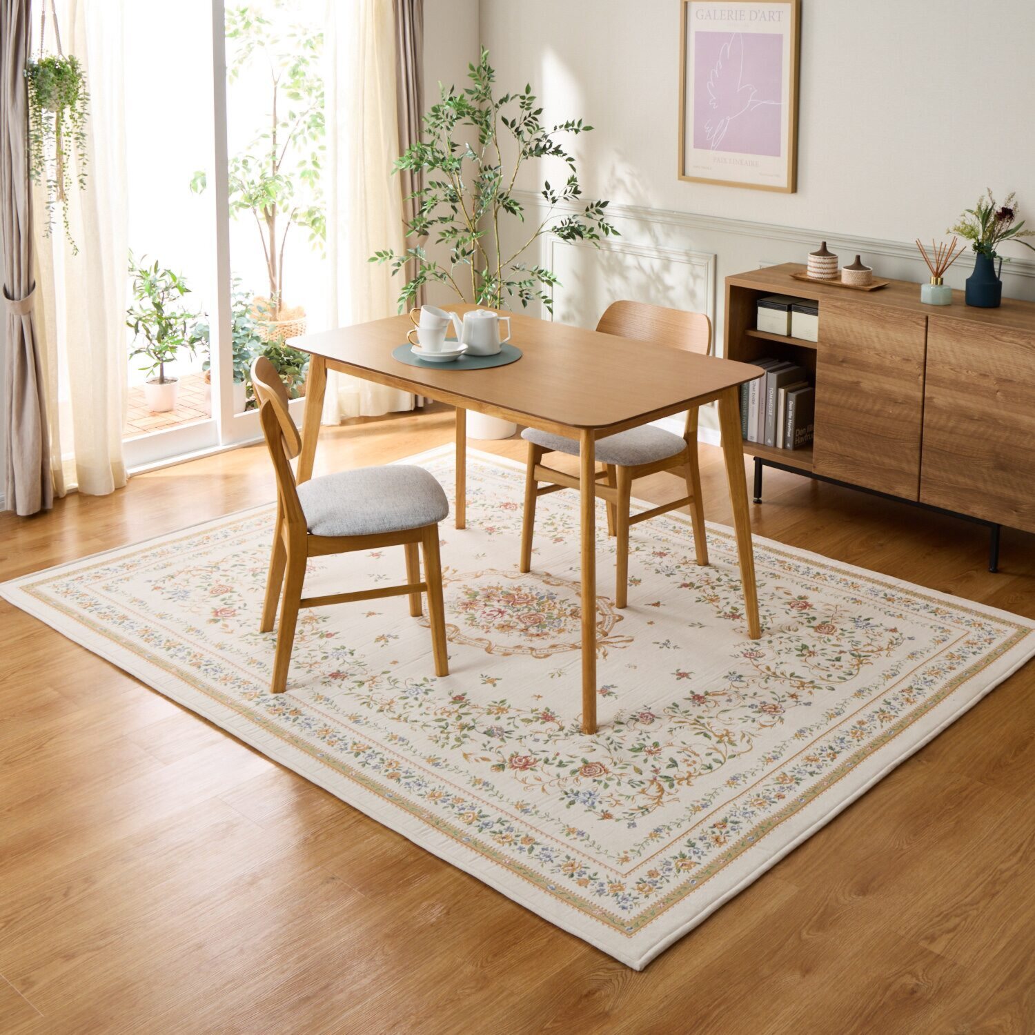 メゾン　ド　ノア はっ水・防ダニ 三層構造 シェニールゴブラン織 カーペット ＜１９０×２４０ｃｍ＞