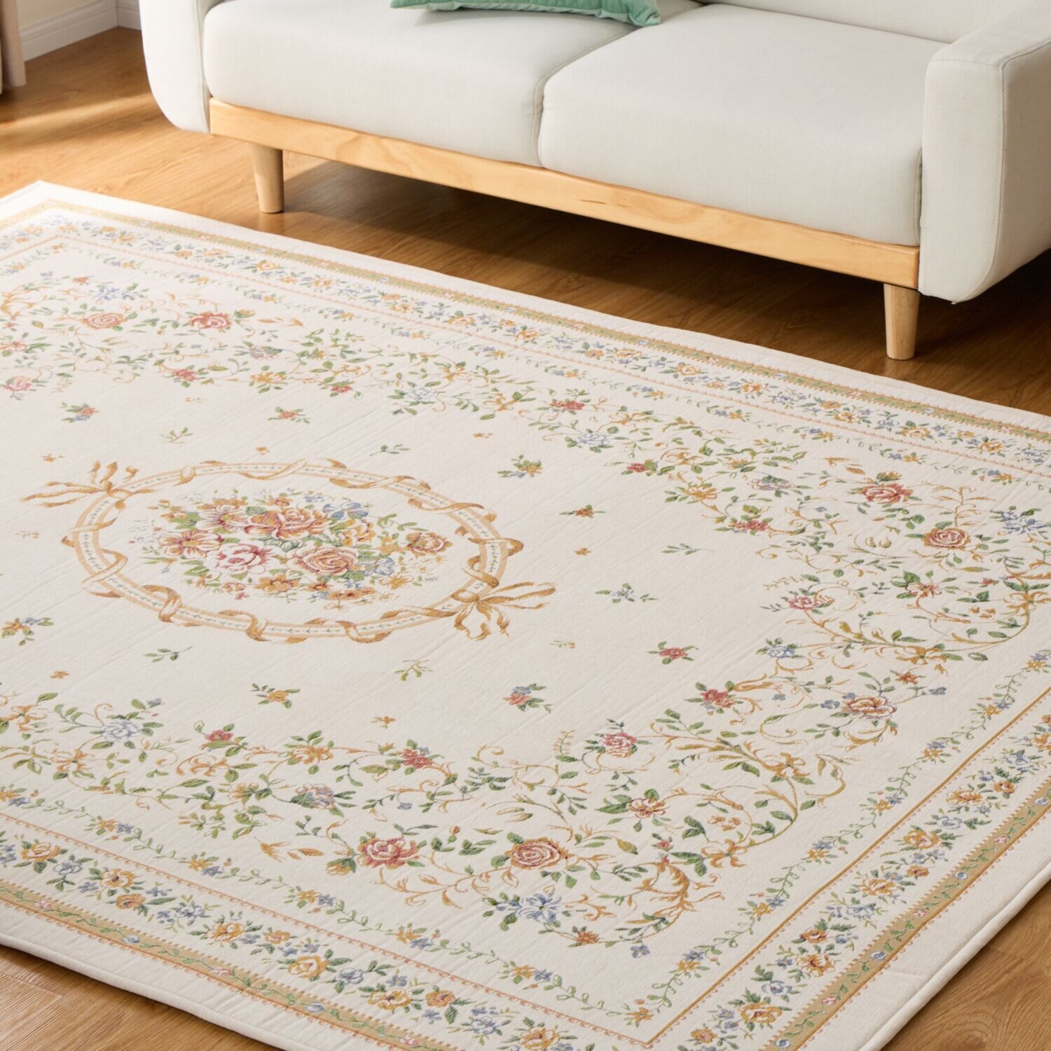 メゾン　ド　ノア はっ水・防ダニ 三層構造 シェニールゴブラン織 カーペット ＜１９０×２４０ｃｍ＞