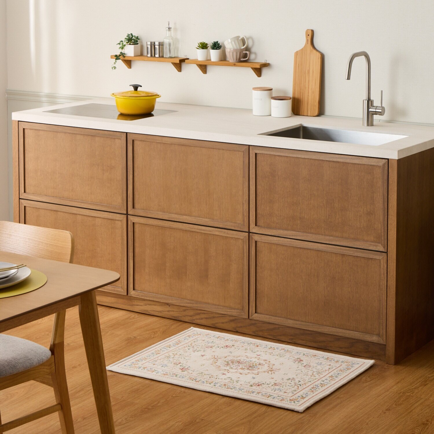 メゾン　ド　ノア はっ水・防ダニ 三層構造 シェニールゴブラン織 玄関マット