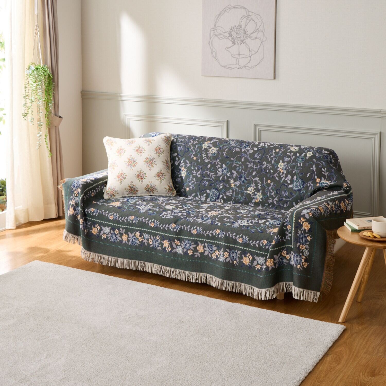 メゾン　ド　ノア はっ水 シェニールゴブラン織 マルチカバー ＜１９０×１９０ｃｍ＞