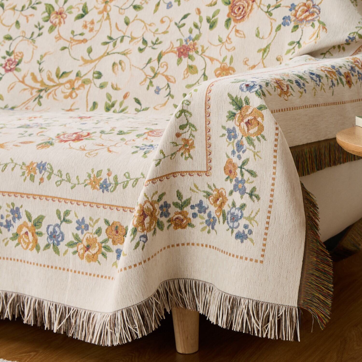 メゾン　ド　ノア はっ水 シェニールゴブラン織 マルチカバー ＜１９０×１９０ｃｍ＞