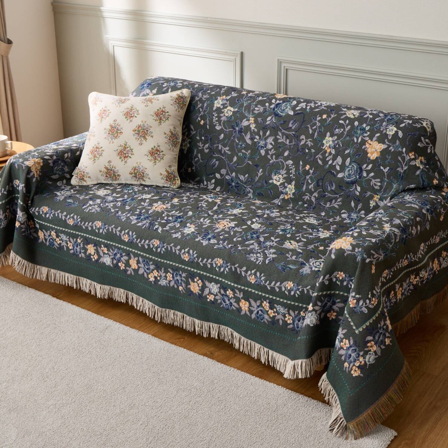 メゾン　ド　ノア はっ水 シェニールゴブラン織 マルチカバー ＜１９０×２４０ｃｍ＞