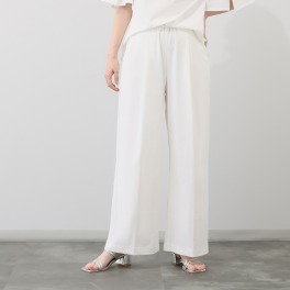 ヴィオラウィル サラッとストレッチ スマートワイドパンツ