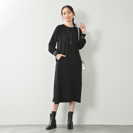 ゼラールスポーツ シルエットが美しい！ 異素材コンビ ふんわりワンピース