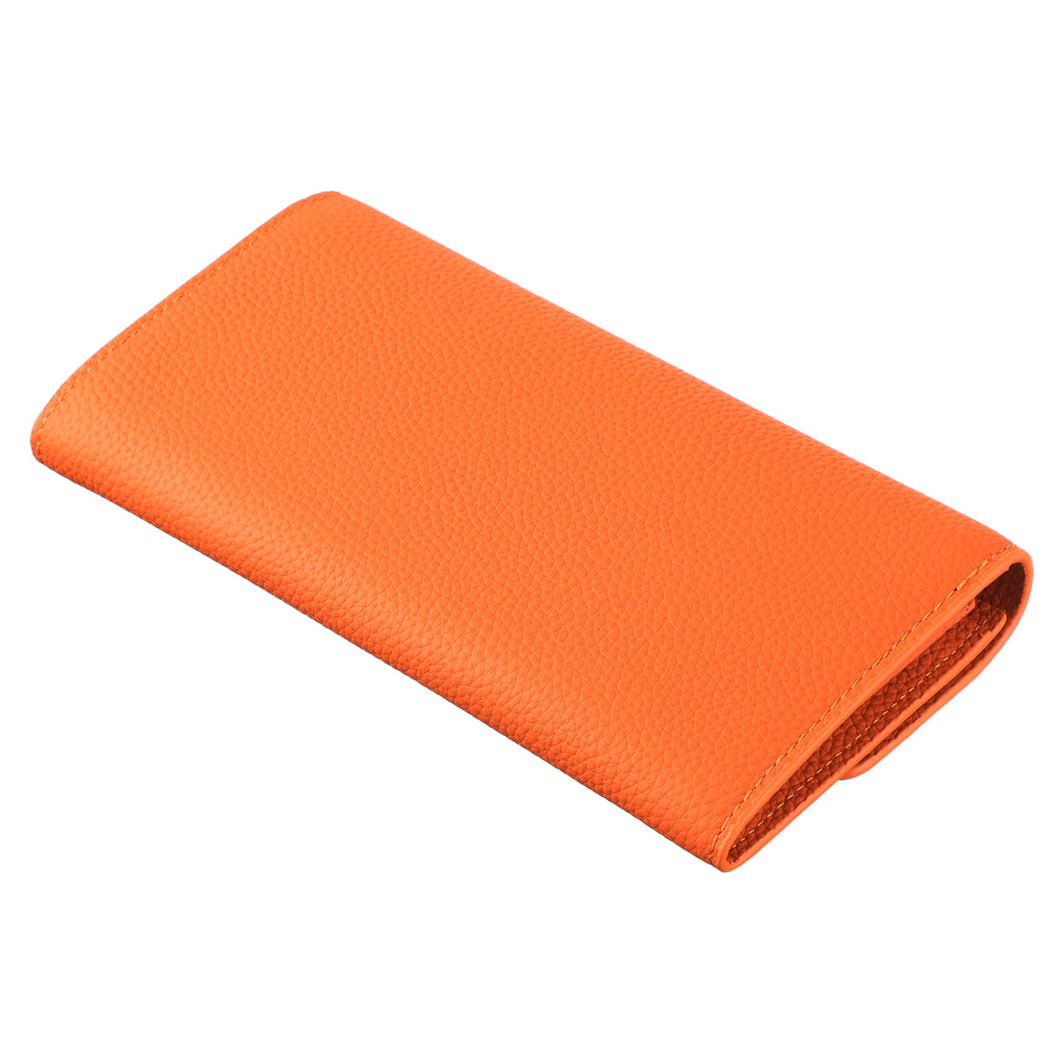 モーヴ 牛革 花モティーフボタン 長財布