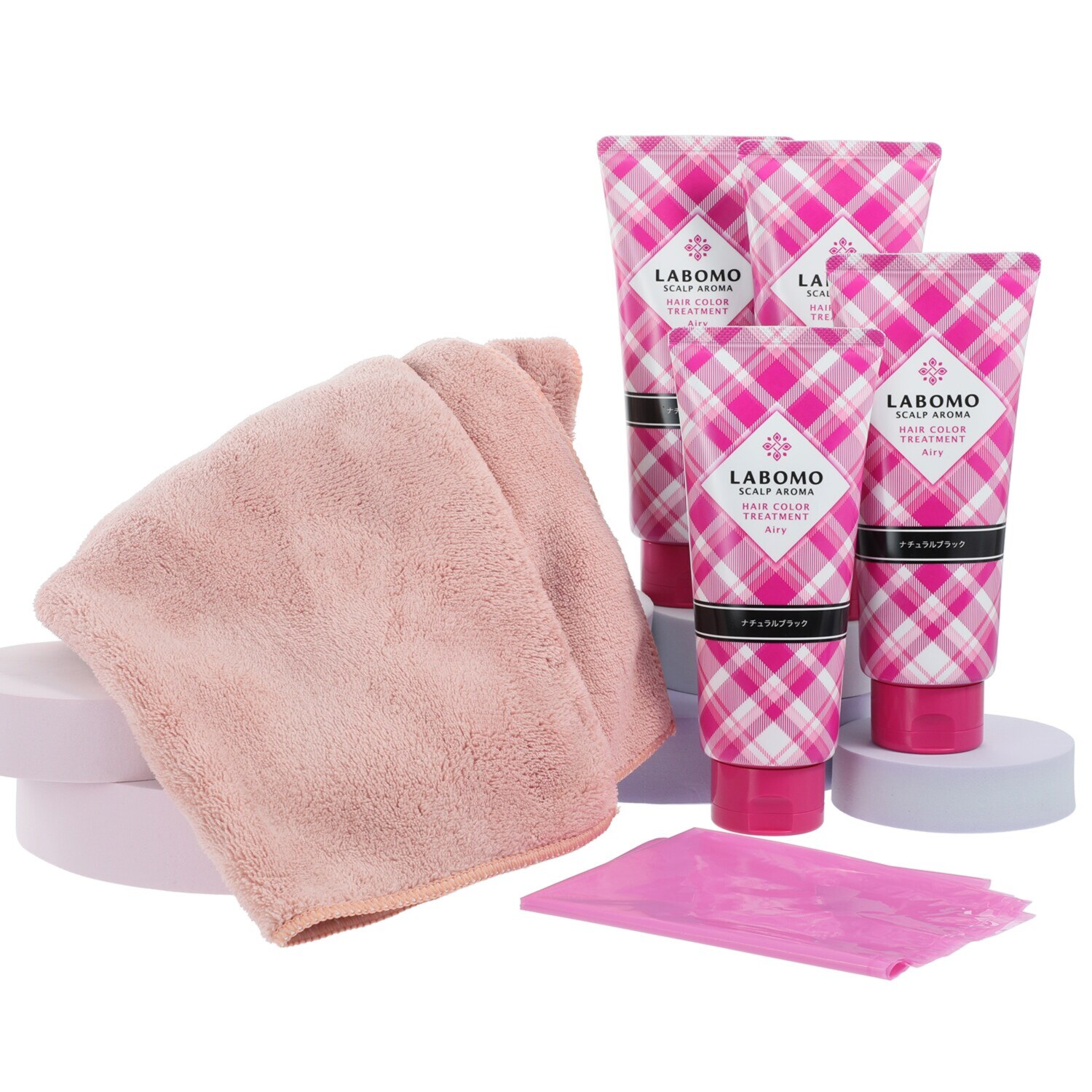 アートネイチャー ３分で簡単白髪染め＆ もっと艶めく髪色長続き ヘアカラー トリートメント　エアリ ４本特別セット