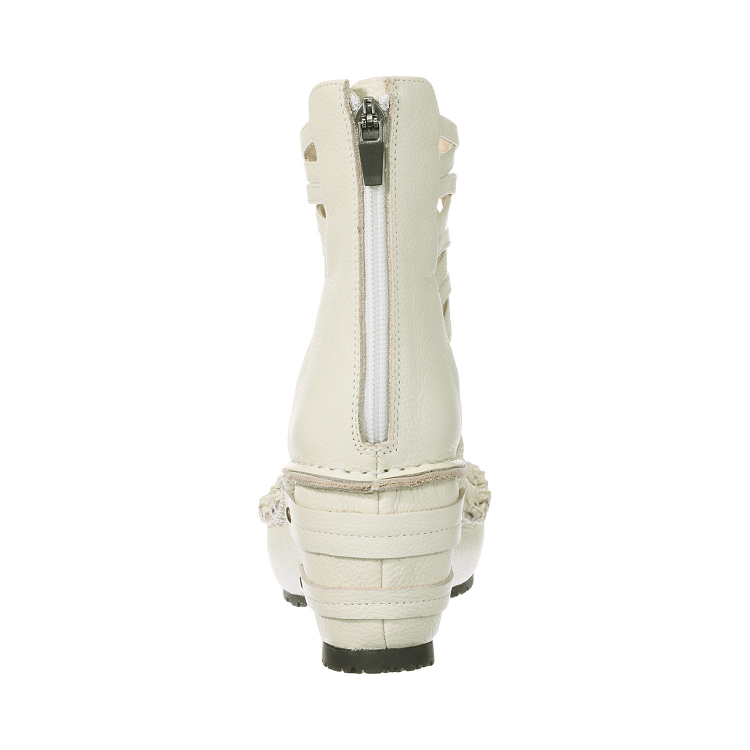 ヒナ　デイグリーン 日本製 ヒナの名作 匠の技が光る 牛革グラディエーター 厚底ブーティ