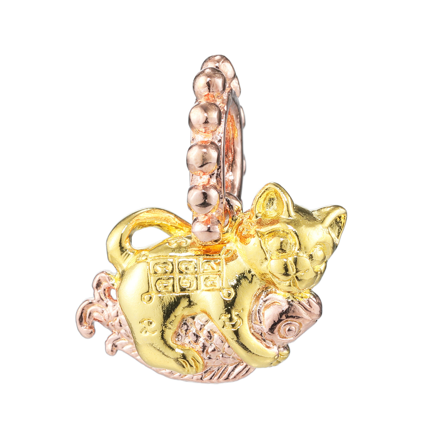 タンブンブレス タンブンビジュー チャーム ＜ゴールドキャッツ＞ の象徴 〜金財招福・勝守り・解決成就〜