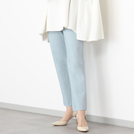 ピーツー 二代目大吟醸 綿混ストレッチ ストレートパンツ