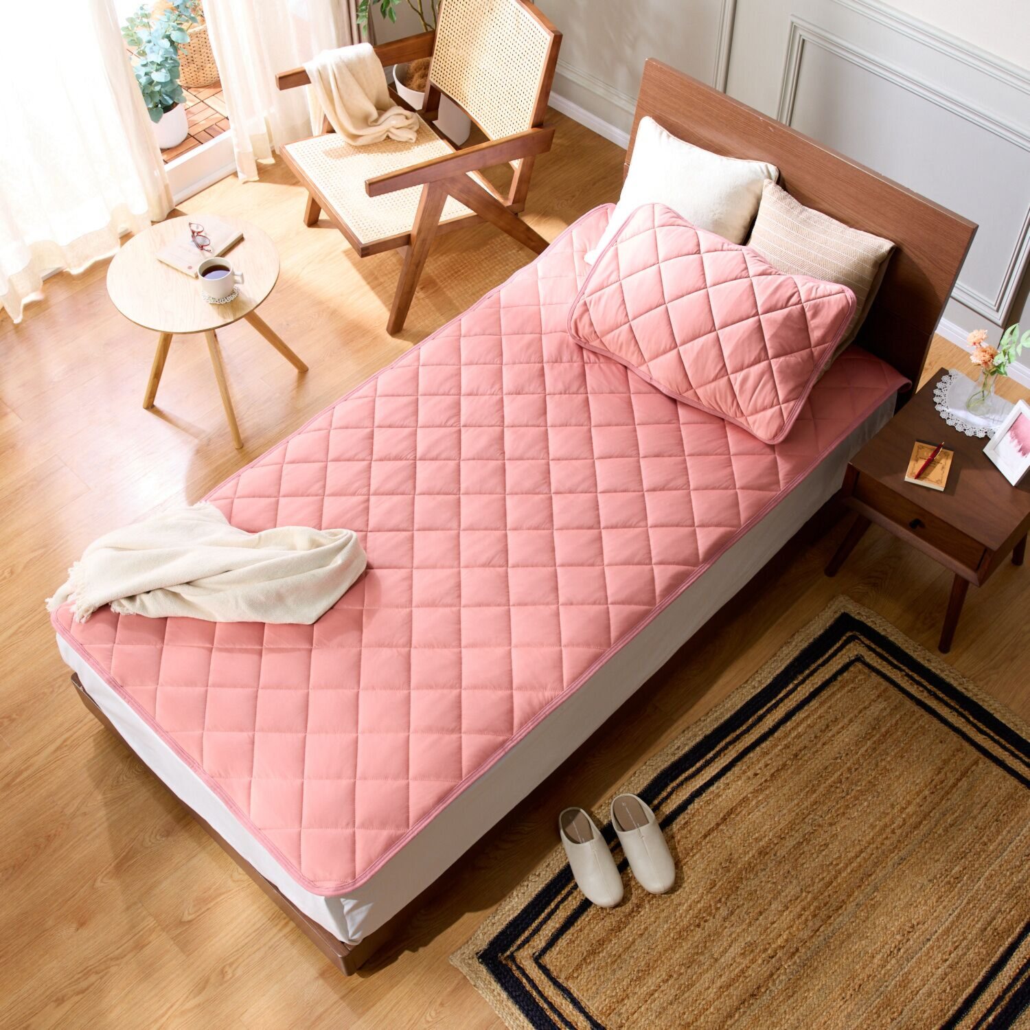 モリリン 優れた温度調整力＆ とろとろの肌触り！ サーモアジャストＩＩ 敷きパッド ＜ダブル＞