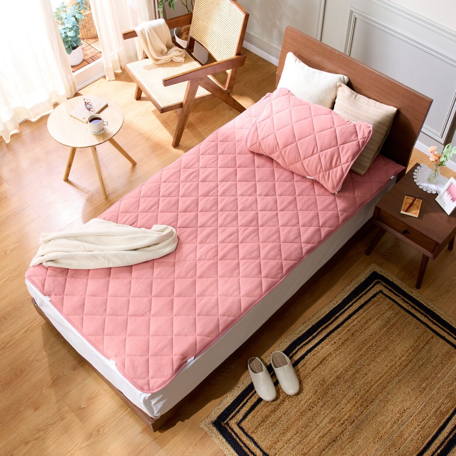 モリリン 優れた温度調整力＆ とろとろの肌触り！ サーモアジャストＩＩ 敷きパッド ＜ダブル＞