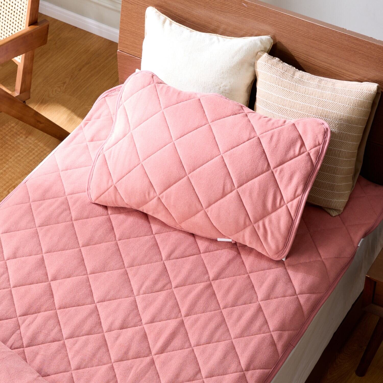 モリリン 優れた温度調整力＆ とろとろの肌触り！ サーモアジャストＩＩ 枕パッド同色２枚組