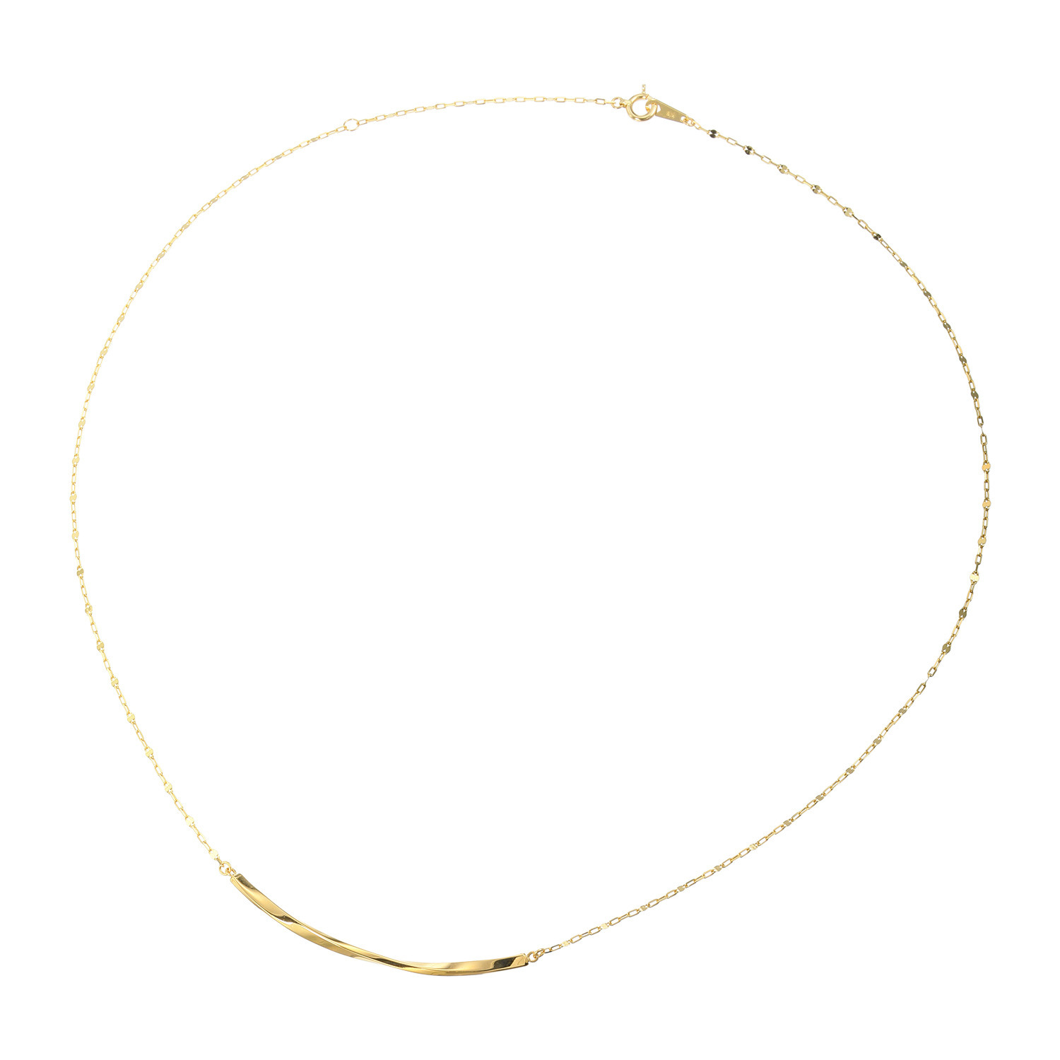 オーサムジュエリー １８Ｋ フローラルチェーン トゥインクルネックレス ＜ベーシックサイズ＞