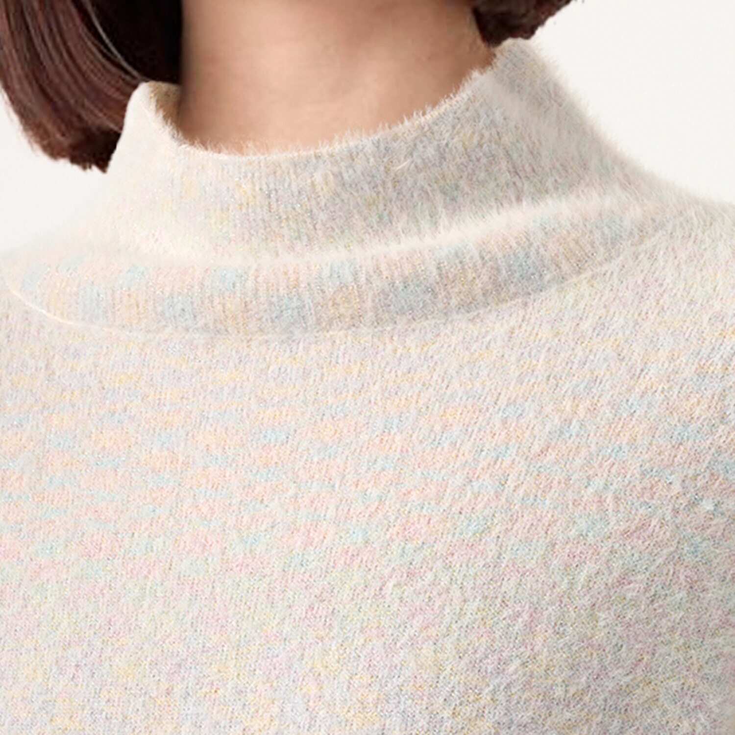 ダジュール ふんわりシャギー ニットプルオーバー