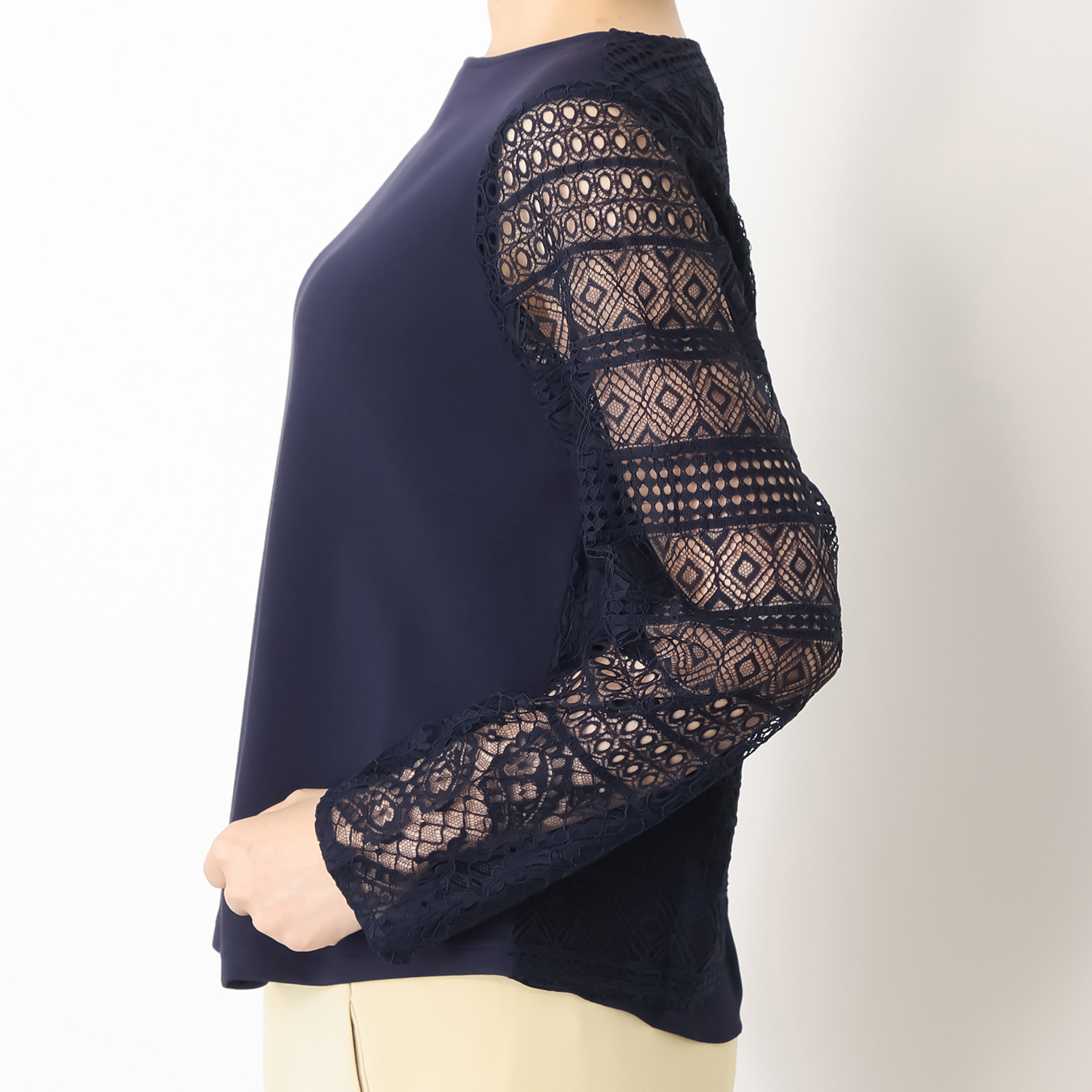 ボンボン・エ・ショコラ レースコンビネーション ジャージートップス