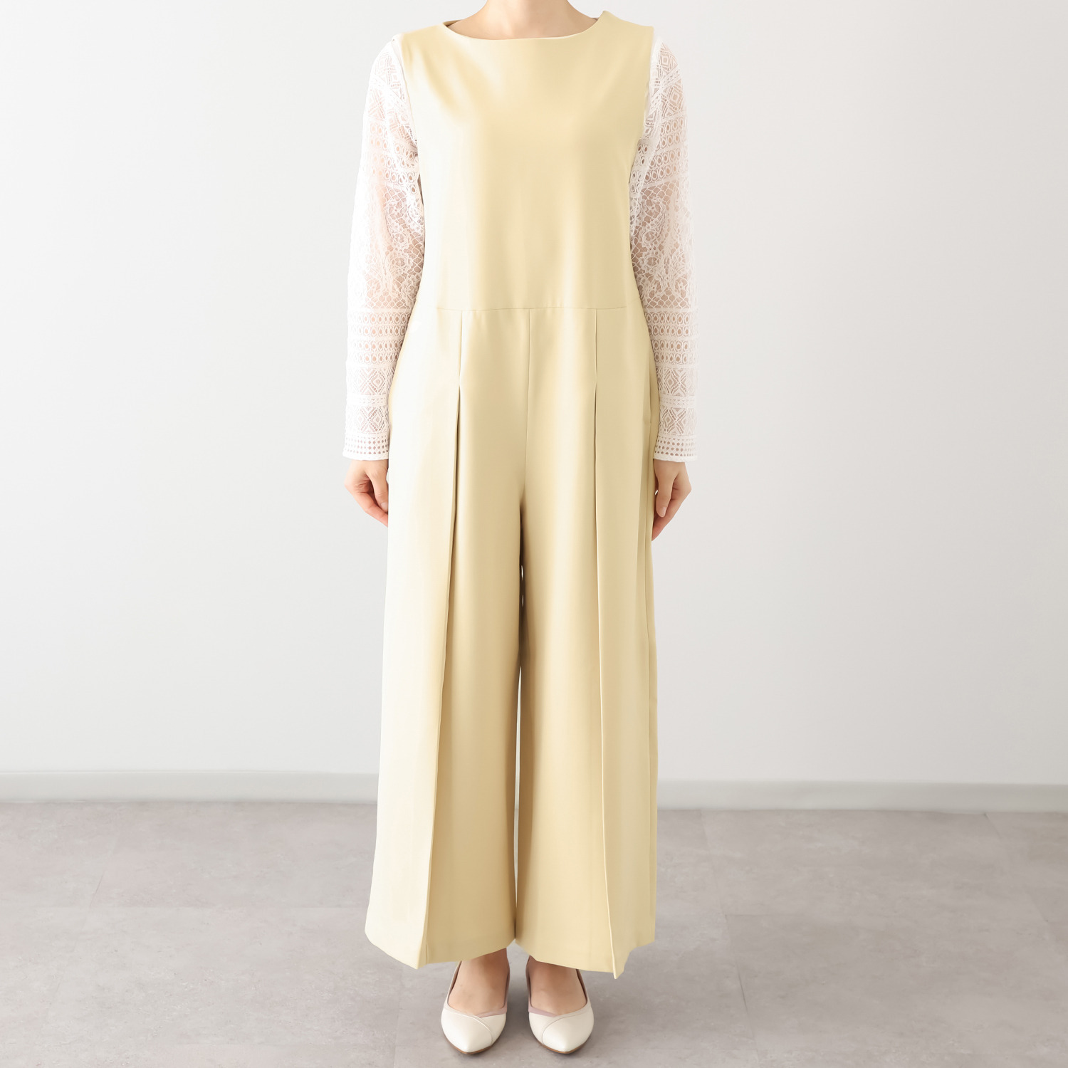 ボンボン・エ・ショコラ タフタベルト付 ハンサムサロペット